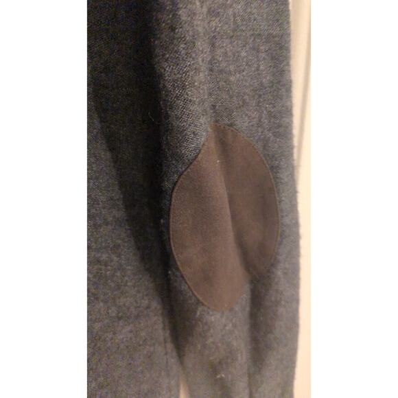 Brooks Brothers 346 Women's One Button Sweater w/Pockets Grey, Elbow Pads Wool - Picture 4 of 8